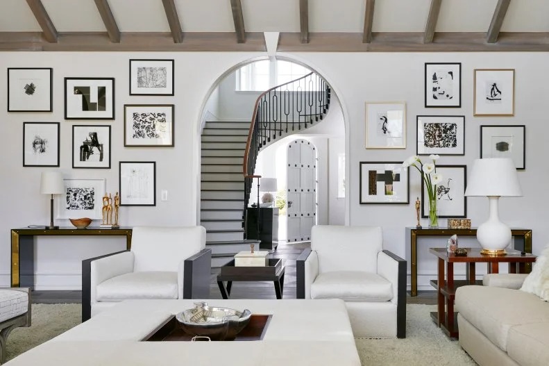 Gallery Wall and Arched Doorway