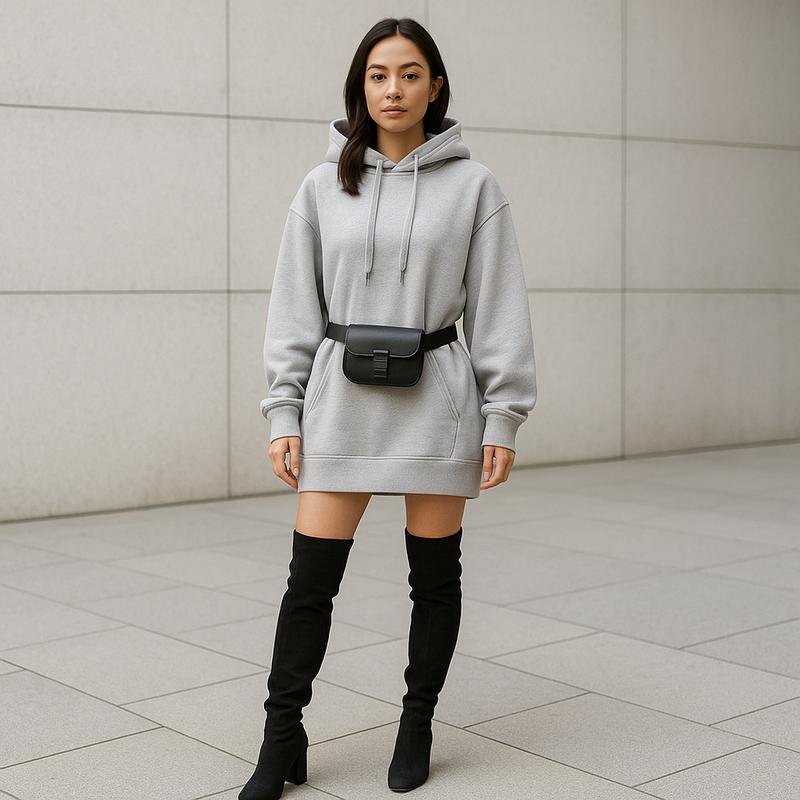 Oversized Hoodie as a Dress