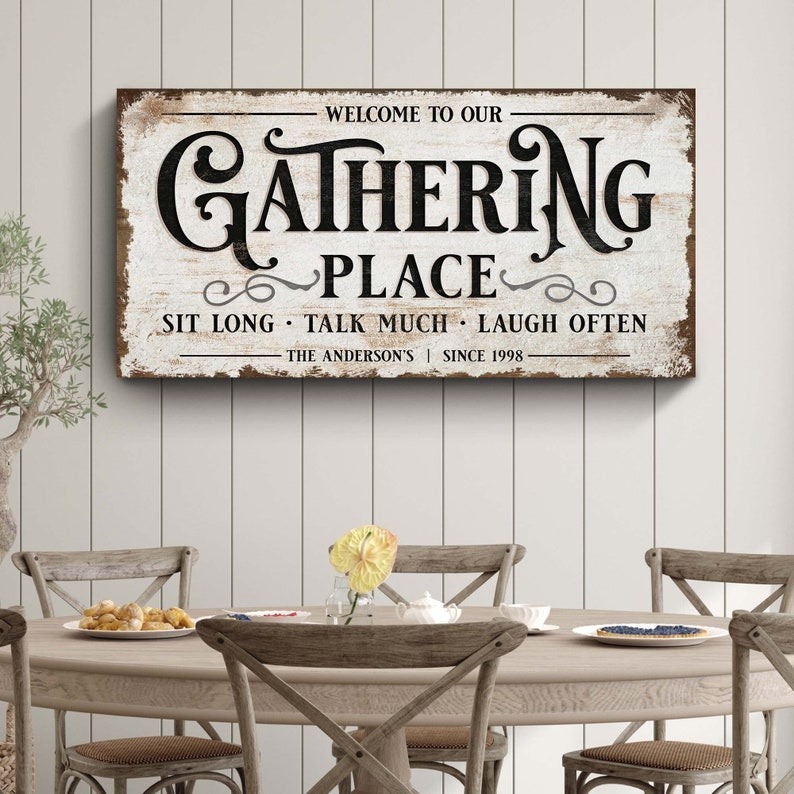 Gather Sign Decor for Dining Room