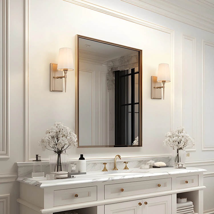 Mirror + Wall Sconce Pairing