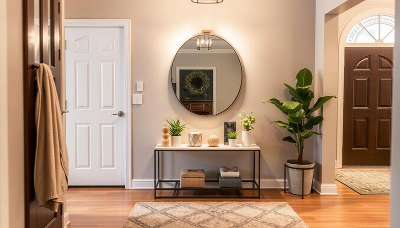 How to Use Mirrors, Shelves, and Hooks for Functional Entryway Decor
