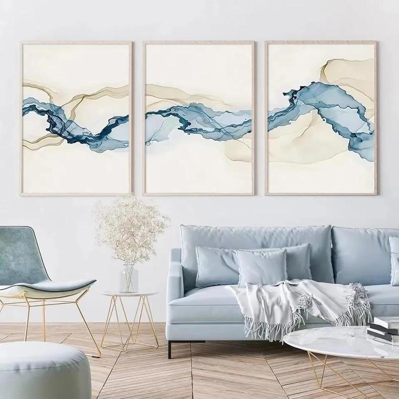 Blue Minimalist Living Room Decor