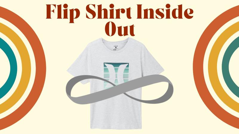 Turning a graphic T-shirt inside out before washing