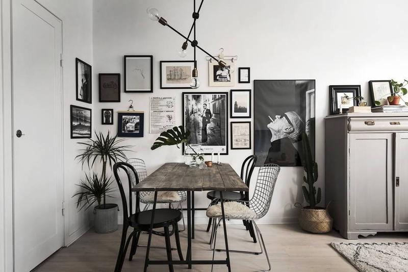 Grey Gallery Wall Layouts