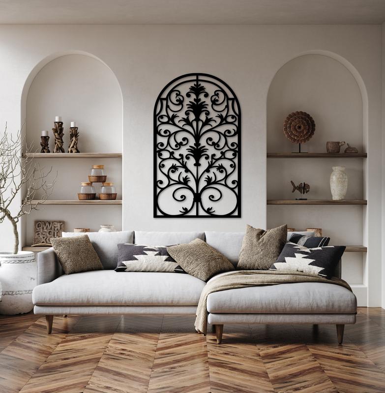 Living Room Arch Wall Ideas