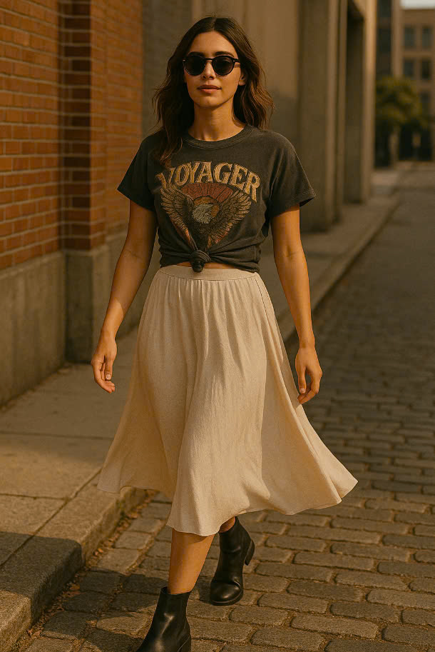 Skirts With Graphic Tees