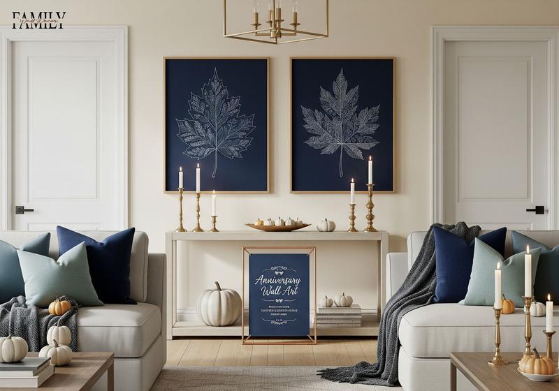 Blue Fall Wall Decor Ideas 