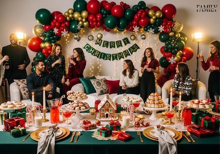 15+ Christmas Party Wall Decoration Ideas for a Festive Look