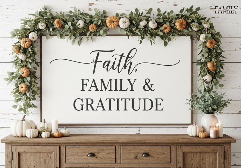 Faith-Inspired Thanksgiving Wall Sayings
