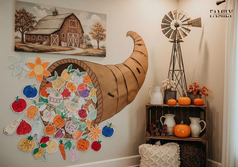 Paper Cornucopia Collage