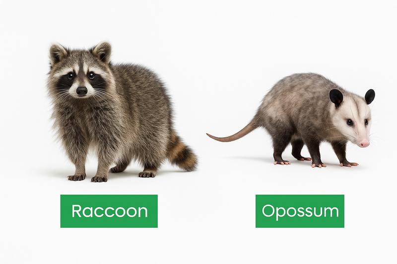raccoon vs opossum