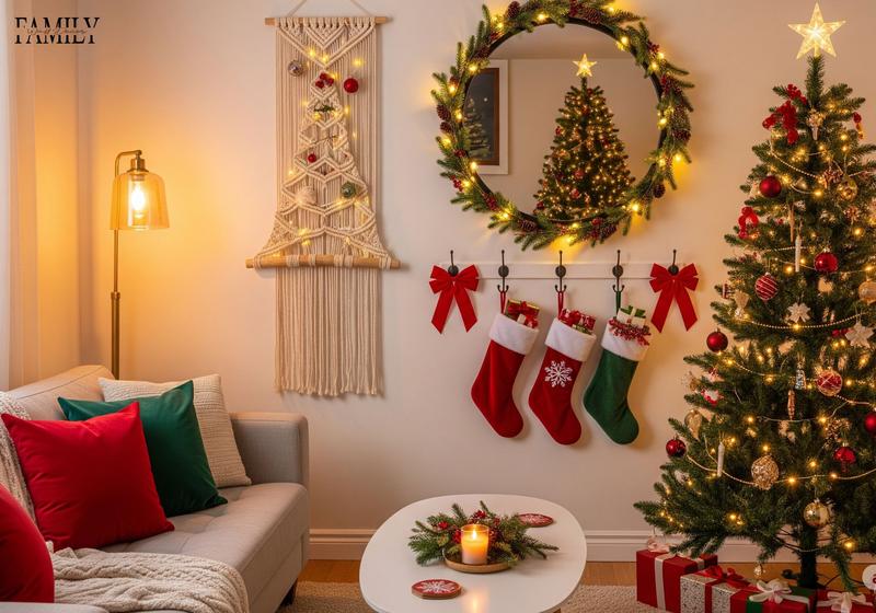 Christmas Wall Decor for Small Living Room