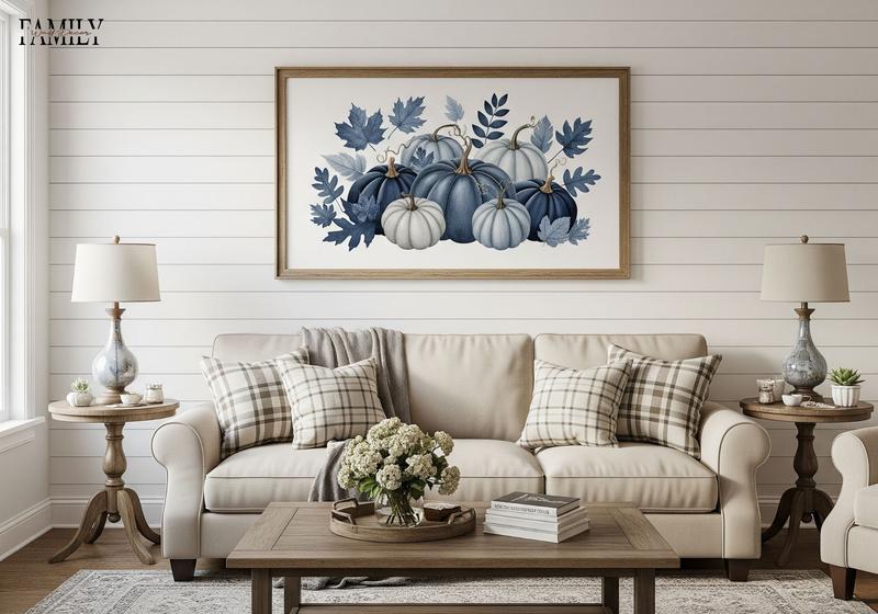 Blue Fall Wall Decor Ideas 