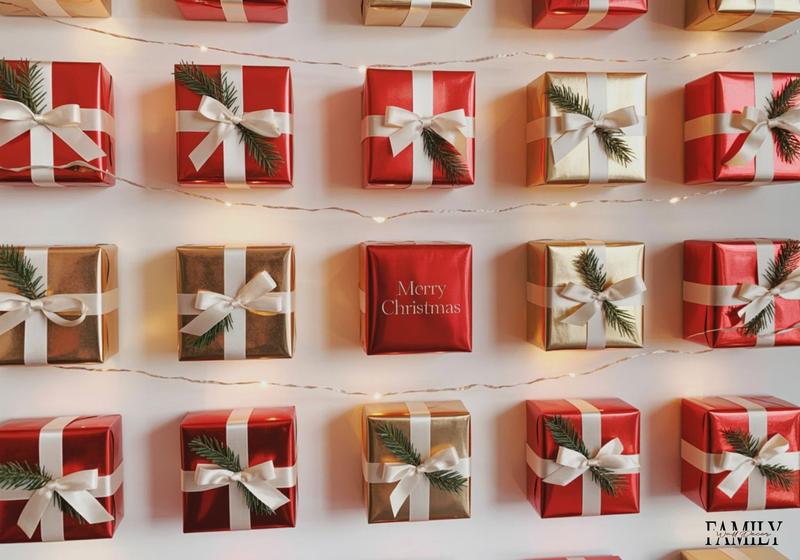 Create A Faux Gift Grid Wall