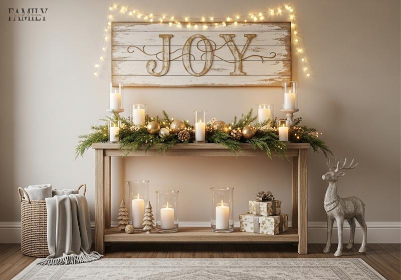 elegant-holiday-entryway-joy-sign-decor