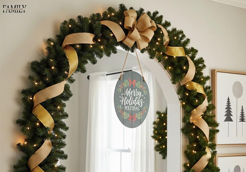 Ribbon and garland hybrid