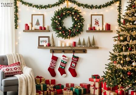 15+ Creative Christmas Decoration Ideas for a Blank Wall Space