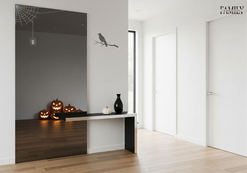 Decorative Halloween Black Wall Mirror Ideas 3