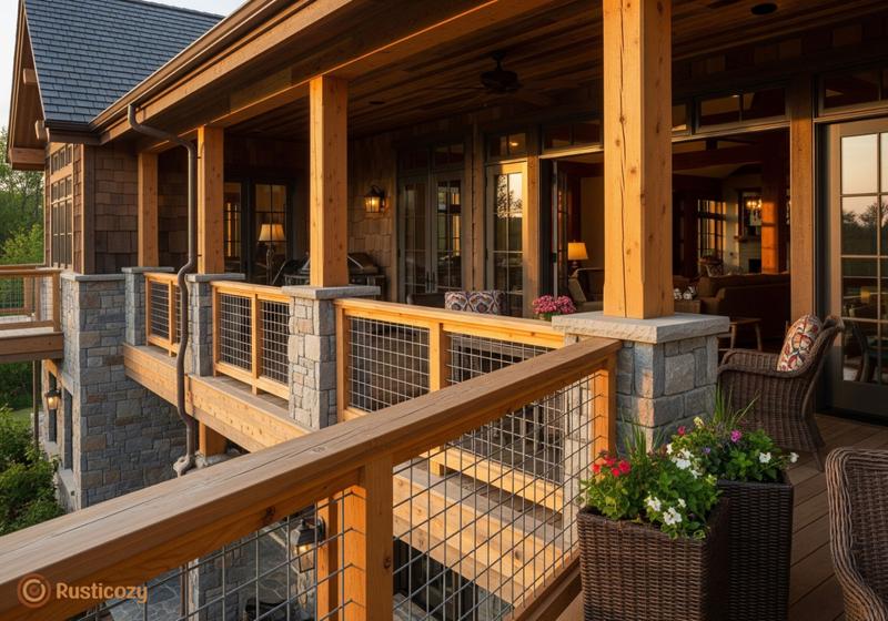 25+ Farmhouse Rustic Railing Ideas You’ll Love