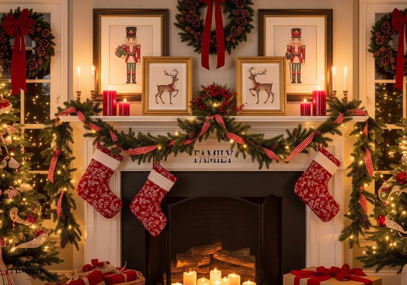 Classic And Timeless Christmas Wall Decor for Living Room