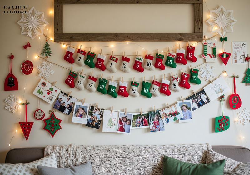 DIY Christmas Wall Decor for Living Room
