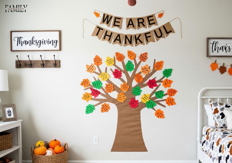 Gratitude Tree With Thankful Notes