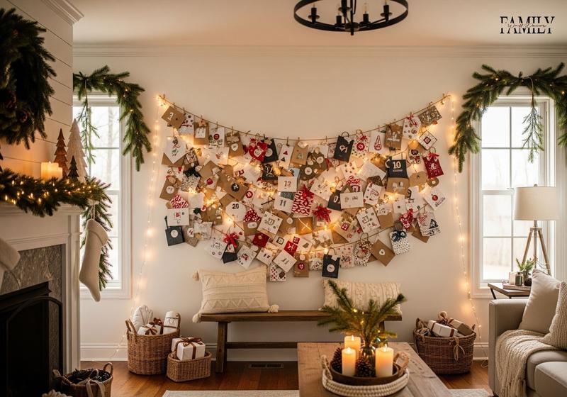 Christmas Decorating Ideas For a Large Wall