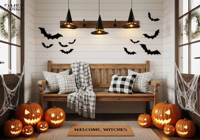 3D halloween entryway decor ideas 