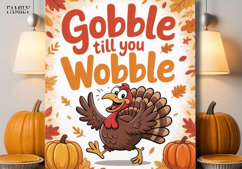 Playful & Whimsical Thanksgiving Wall Sayings