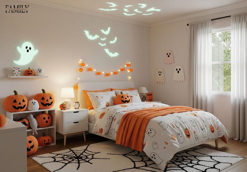 3D halloween bedroom decor ideas