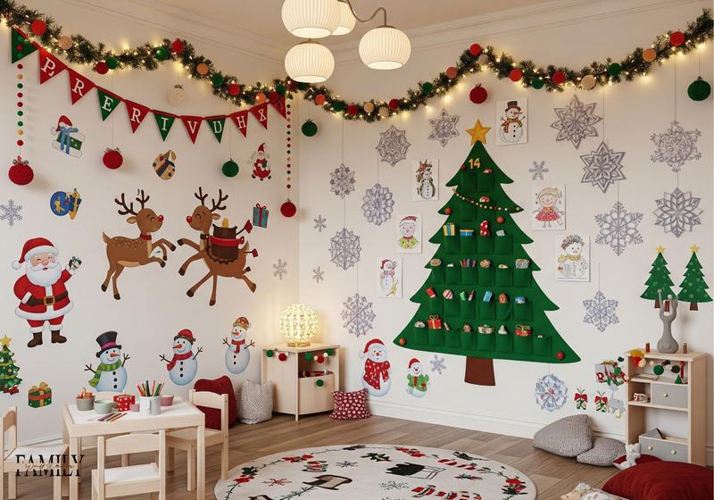 Kids Christmas Wall Decoration Ideas