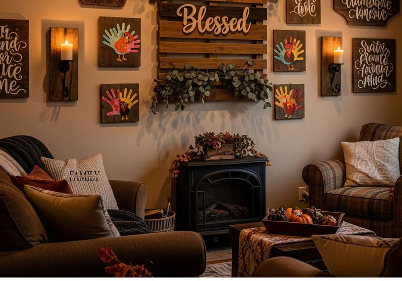 Wood Thanksgiving Wall Decoration Ideas 4