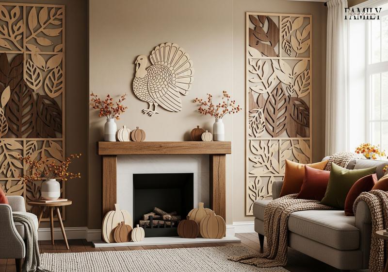 Rustic Wood Thanksgiving Wall Decoration Ideas