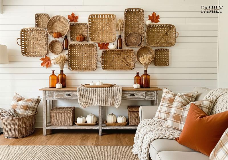 Farmhouse Fall Wall Decor Living Room Ideas