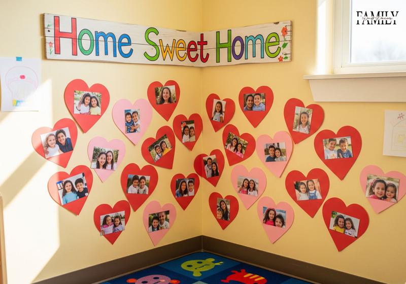 Family Photo “Thankful Hearts” Corner