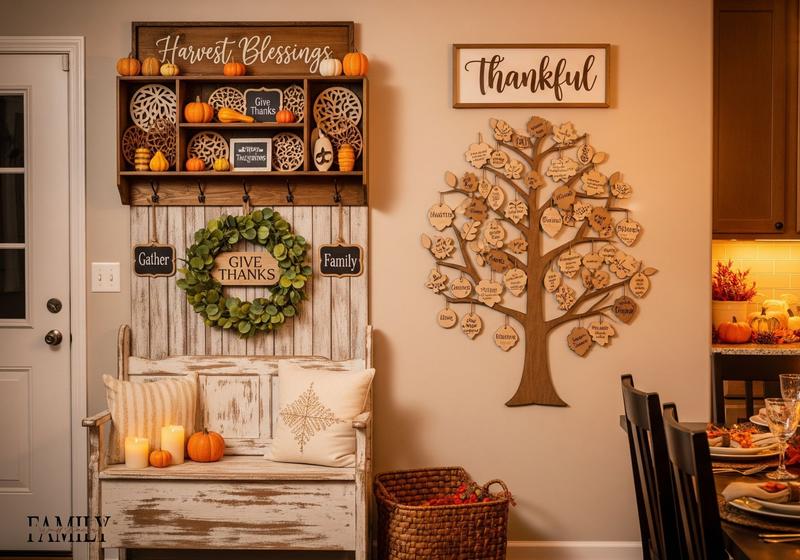Wood Thanksgiving Wall Decoration Ideas 3
