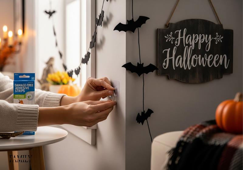 Halloween Decorations Without Damaging Walls 1