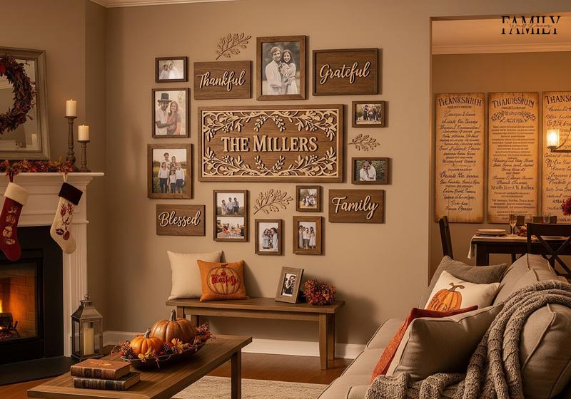 Wood Thanksgiving Wall Decoration Ideas 2