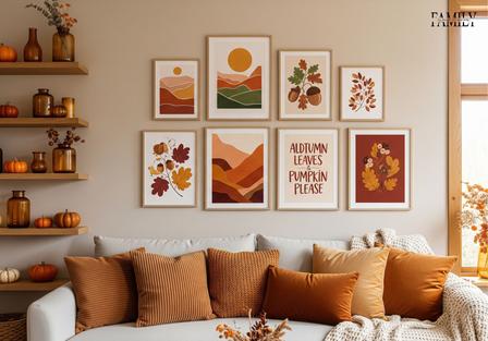 20+ Fall Wall Decor Living Room Ideas for Seasonal Warmth