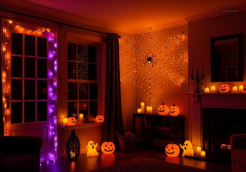 Light Halloween Wall Decor Ideas 