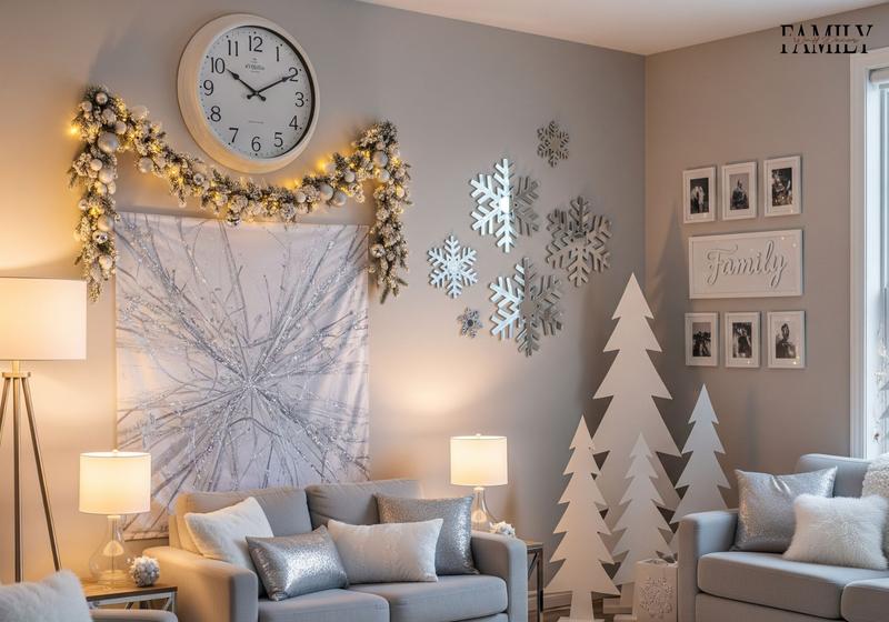 White Christmas Wall Decor Ideas 1
