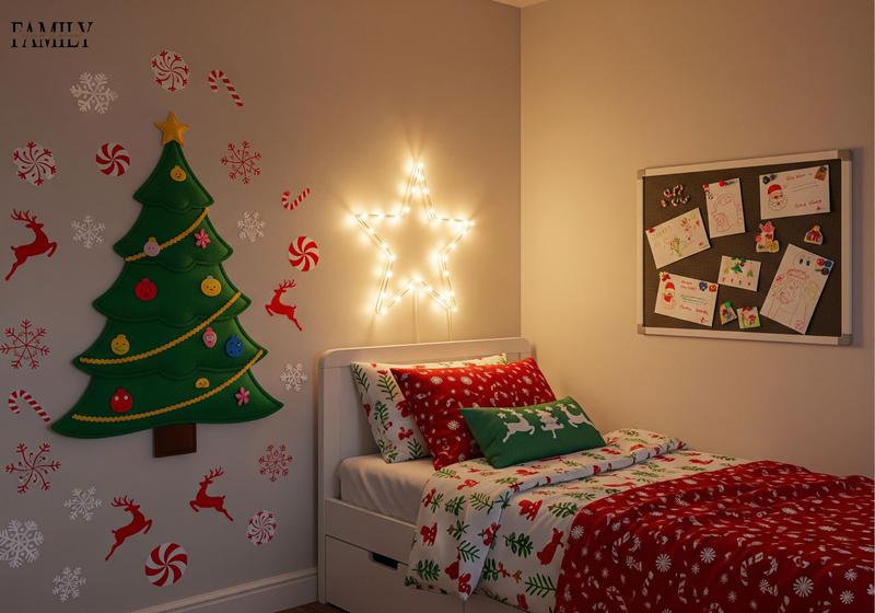 Kids Christmas Wall Decoration Ideas 1