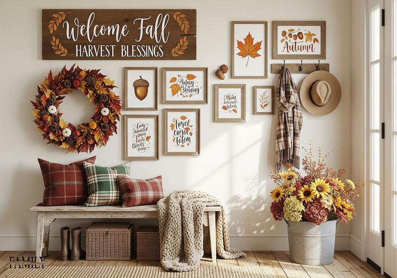 Rustic Farmhouse Fall Wall Decor Ideas
