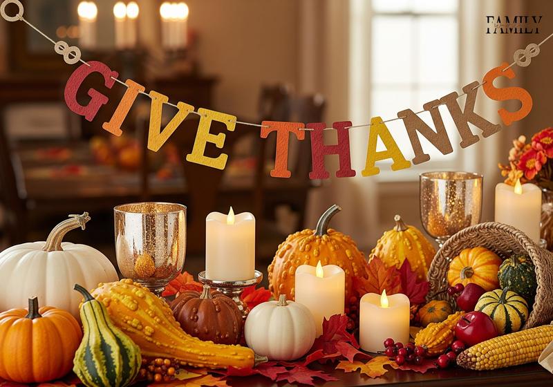 “Give Thanks” Paper Banner