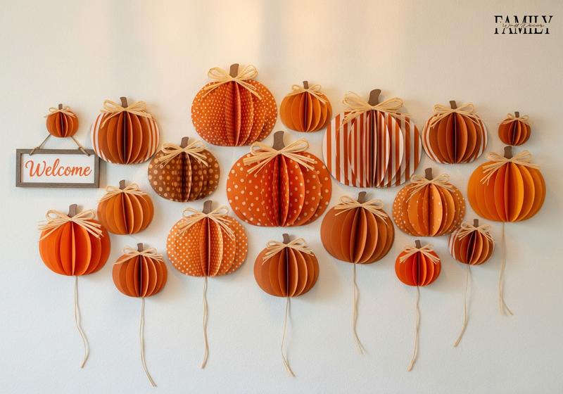 Layered Paper Pumpkins
