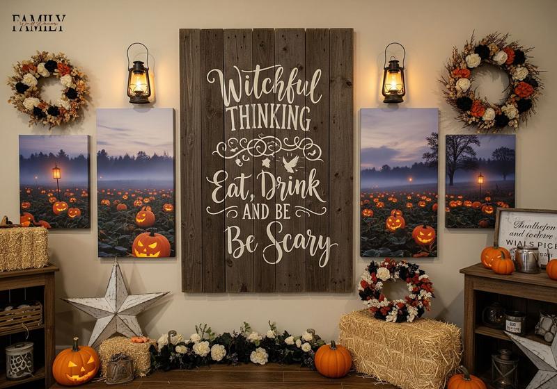 Rustic Large Halloween Wall Decor 