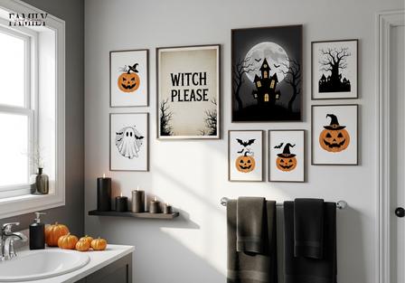 25+ Halloween Bathroom Wall Decor Ideas for Spooky Style